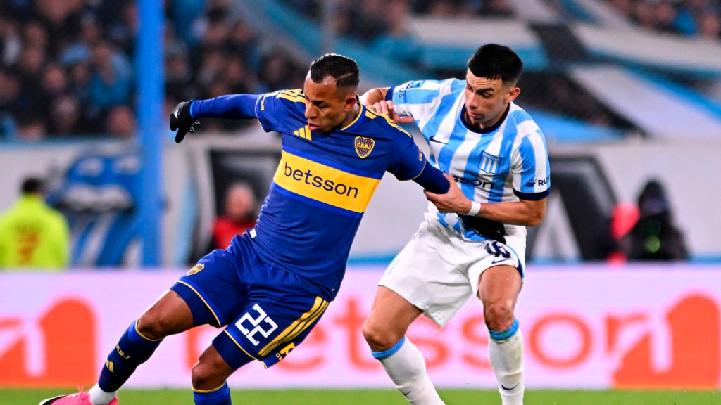 Racing Club y Boca Juniors firman un 1-1 con Merentiel decisivo