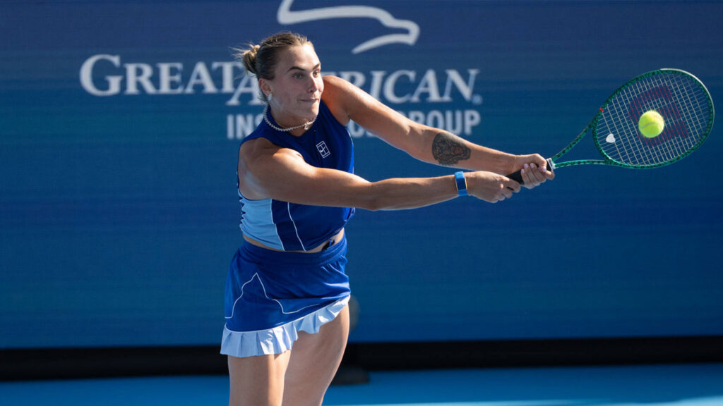 Aryna Sabalenka beats Xinyu Wang 6-1, 6-3 in WTA Cincinnati Round of 32